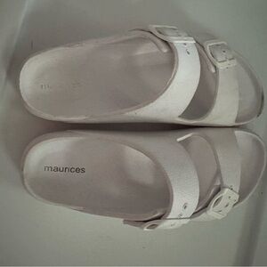 Maurices Women's White Sandals